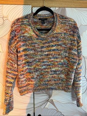Forever 21 Multicolor Speckled Crewneck Sweater